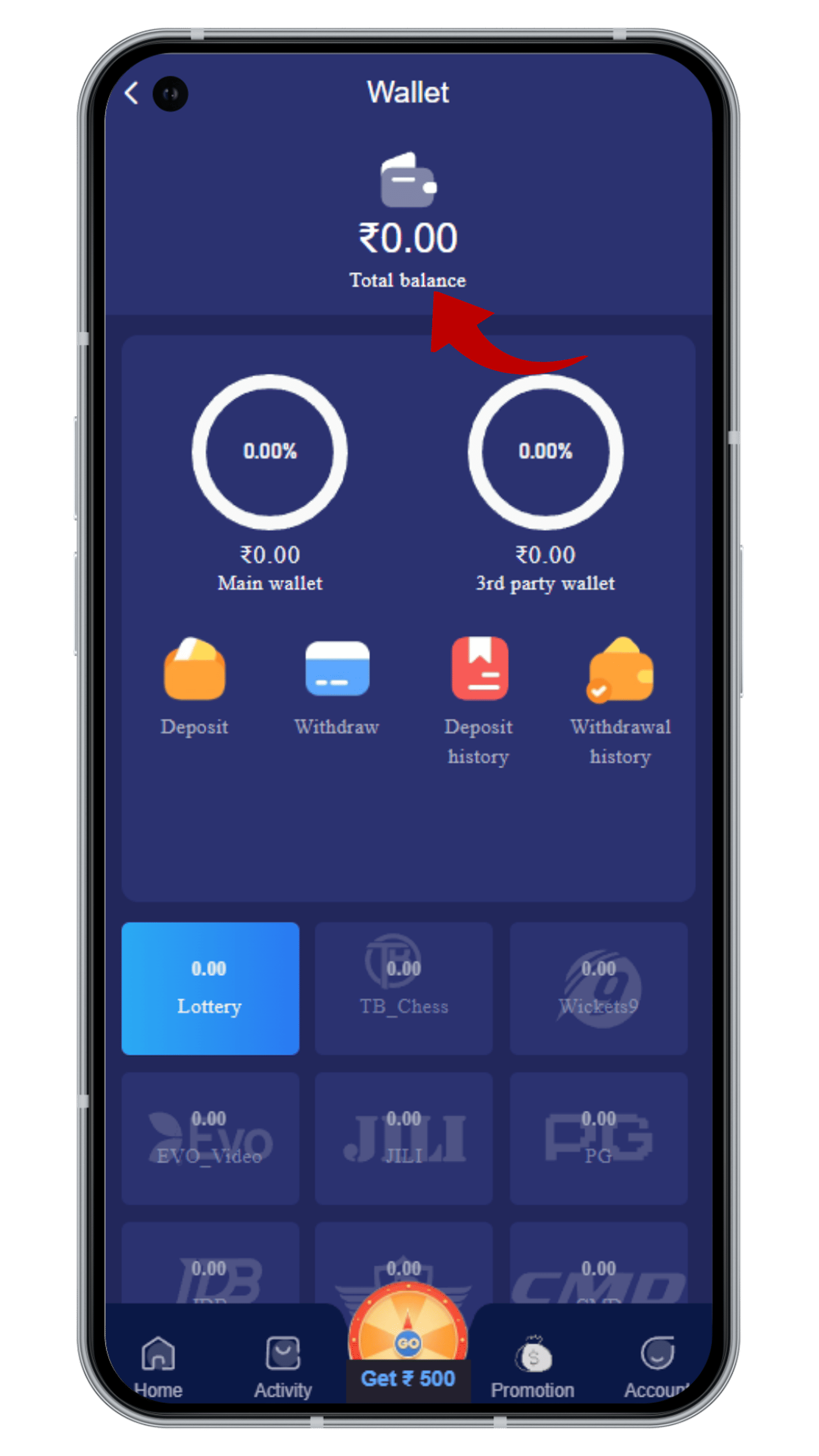 Check Wallet Balance